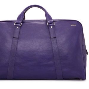 Jack Spade purple leather duffel - never used
